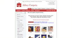 Desktop Screenshot of abbey-carpets.co.uk