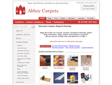 Tablet Screenshot of abbey-carpets.co.uk
